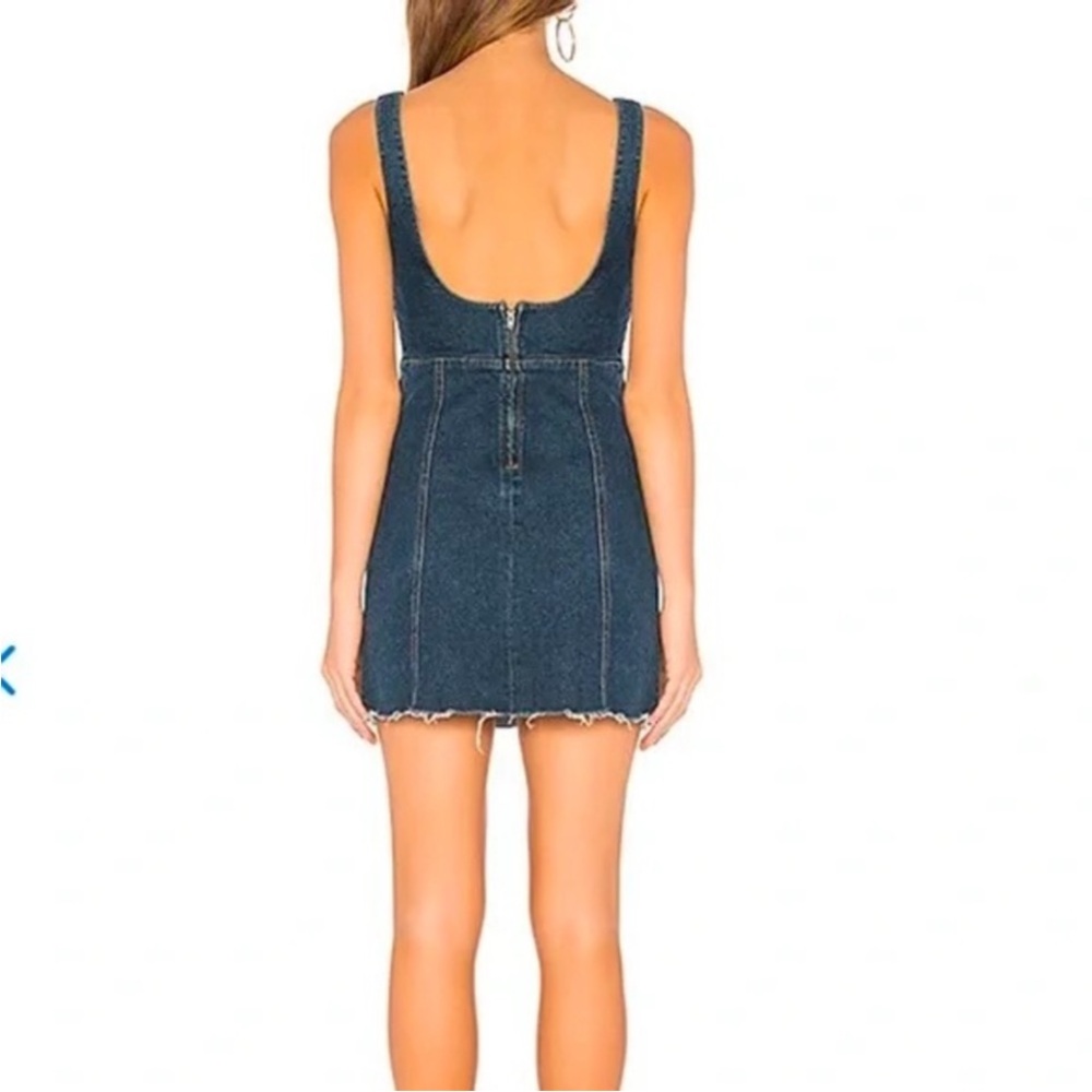 Lovers + Friends Dark Denim Mini Dress - Picture 2 of 7